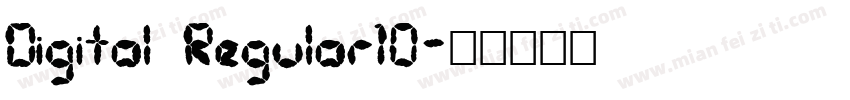 Digital Regular10字体转换